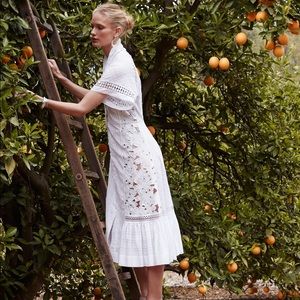 $568 Anthropologie BYRON LARS Sunlace Shirtdress 4